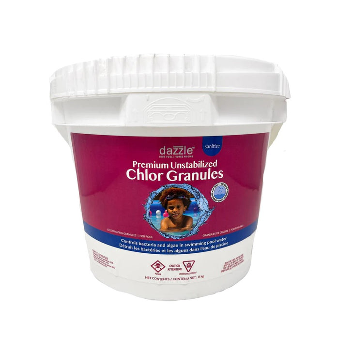 Dazzle Premium Unstabilized Chlorine Granules (8KG) (P/N: DAZ02605)