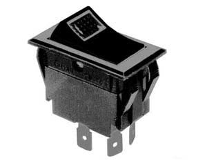 Carling Rocker Switch (P/N: SS1104-BK)