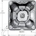 Sundance Spas Chelsee Hot Tub Cover Gray 2007-2012  (P/N: 6476-003G) - Aqua-Tech 