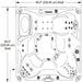Sundance Spas Hamilton Hot Tub Cover Brown 2013+  (P/N: 6476-002M) - Aqua-Tech 