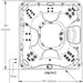 Sundance Spas Hartford Hot Tub Cover Gray  (P/N: 6476-003G) - Aqua-Tech 