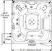 Sundance Spas Majesta Hot Tub Cover Gray 2002-2018+  (P/N: 6476-004G) - Aqua-Tech 