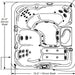 Sundance Spas Marin Hot Tub Cover Gray 2006-2017  (P/N: 6476-001G) - Aqua-Tech 