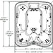 Sundance Spas Maxxus Hot Tub Cover Gray Bi-Fold 2002-2004  (P/N: 6475-516G) - Aqua-Tech 