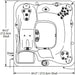 Sundance Sweetwater Spas Cayman Hot Tub Cover Gray 2003-2006  (P/N: 6475-113G) - Aqua-Tech 