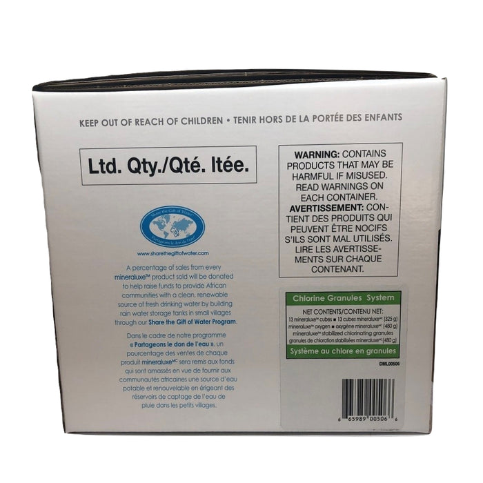 Mineraluxe 3 Month Chlorine Granules Mineraluxe System (3 Month Kit) - Aqua-Tech 