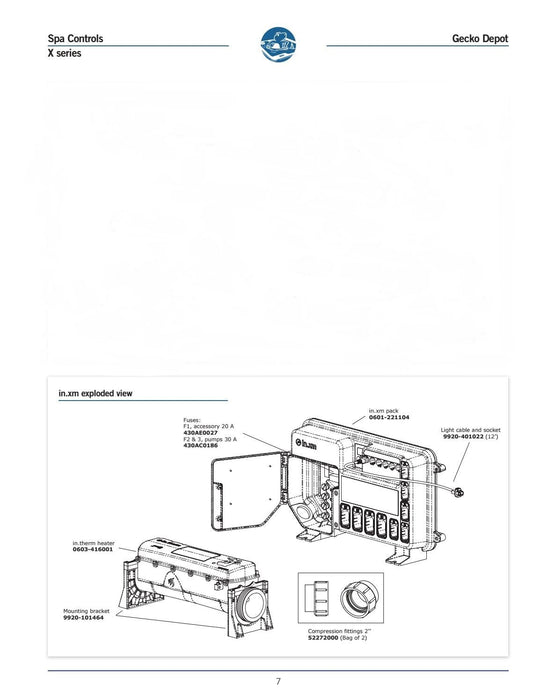 Hot Tub Parts - Gecko Heater IN.THERM (P/N: GK-0603-416001) OUT OF STOCK