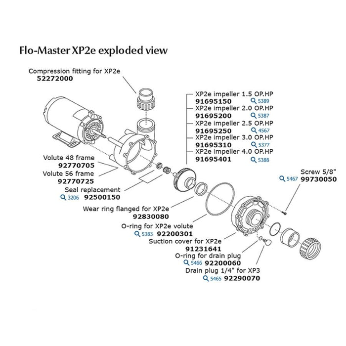 Hot Tub Parts - Mechanical Seal Assembly (P/N: US-SEAL-01)