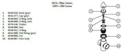 Hot Tub Parts - Sundance Spas Diverter Valve Body Stem O-Ring (P/N: 6540-868)
