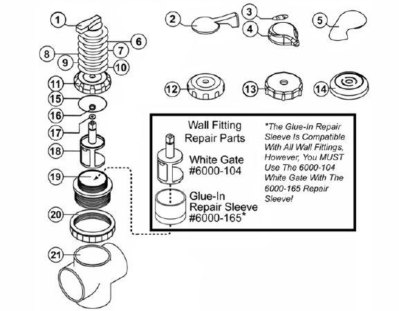 Hot Tub Parts - Sundance Spas Diverter Valve Knob (P/N: 6540-877)