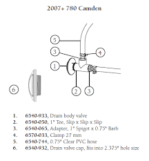 Hot Tub Parts - Sundance Spas Drain Valve Body (P/N: 6540-933)