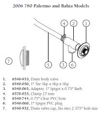 Hot Tub Parts - Sundance Spas Drain Valve Body (P/N: 6540-933)