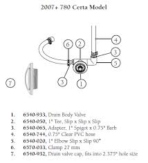 Hot Tub Parts - Sundance Spas Drain Valve Body (P/N: 6540-933)