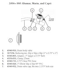 Hot Tub Parts - Sundance Spas Drain Valve Body (P/N: 6540-933)