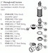 Hot Tub Parts - Sundance Spas Filter Pipe With Jam Nut (P/N: 6540-142) SHIPS IN 6 TO 8 WEEKS