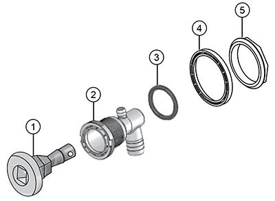 Hot Tub Parts - Sundance Spas Fluidix Nex Jet (P/N: 6540-500)