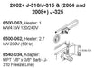 Hot Tub Parts - Sundance Spas Jacuzzi Heater 4KW/1KW (P/N: 6500-063) SHIPS IN 6 TO 8 WEEKS