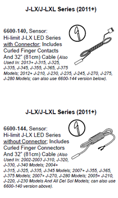 Hot Tub Parts - Sundance Spas Jacuzzi Hi Limit Sensor (P/N: 6600-144)