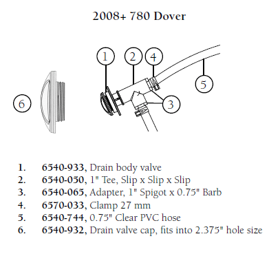 Hot Tub Parts - Sundance Spas Jacuzzi Spas Spigot By Barb Fitting (P/N: 6540-065)