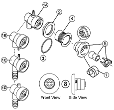 Hot Tub Parts - Sundance Spas Magna II Jet (P/N: 6541-556)