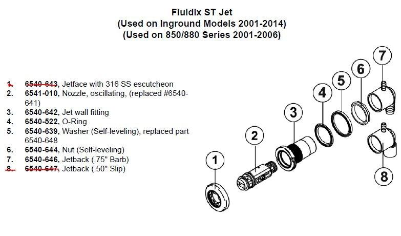Hot Tub Parts - Sundance Spas Nut Self Leveling (P/N: 6540-644)