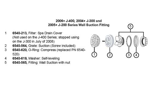 Hot Tub Parts - Sundance Spas Suction Grate (P/N: 6540-564)
