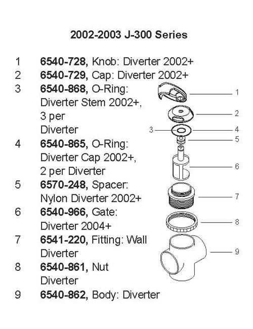 Hot Tub Parts - Sundance Spas Wall Fitting (P/N: 6541-220) SHIPS IN 6 TO 8 WEEKS