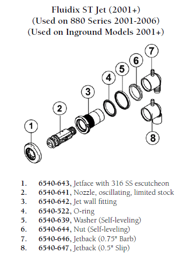 Hot Tub Parts - Sundance Spas Washer Self Leveling (P/N: 6540-639)