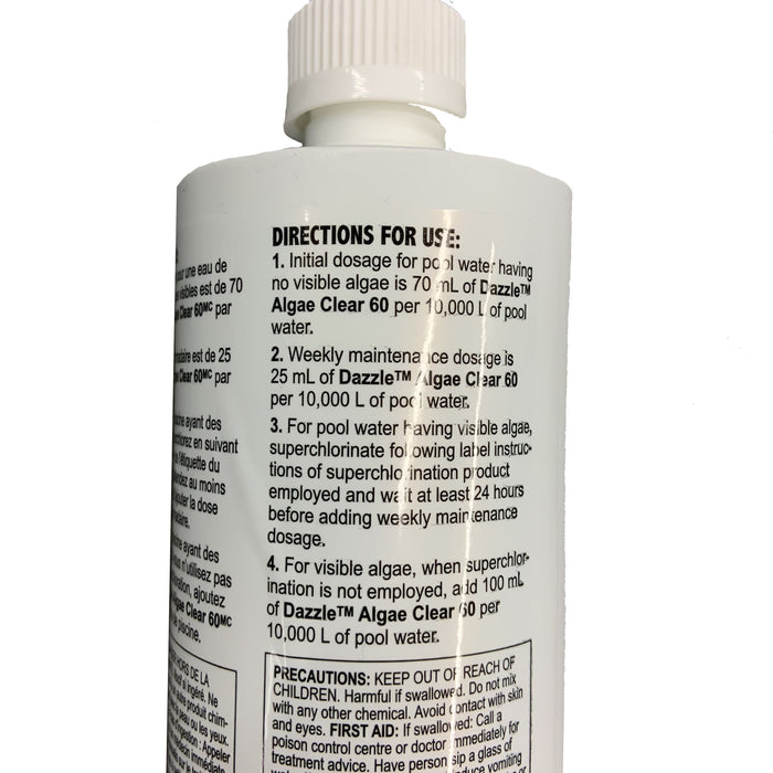 Pool Chemicals - Dazzle Algae Clear 60 (500 Ml)