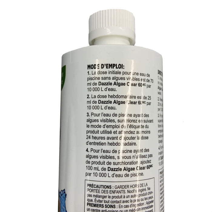 Pool Chemicals - Dazzle Algae Clear 60 (500 Ml)
