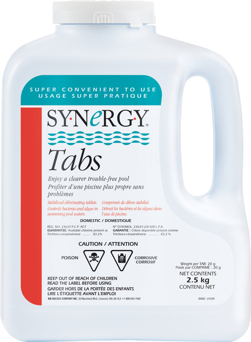 Synergy Chlorine Tabs (2.5 kg) (P/N: H1024)