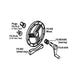 Pool Parts - Feherguard Solar Blanket Roller Wheel Stop (P/N: FG-002FG)