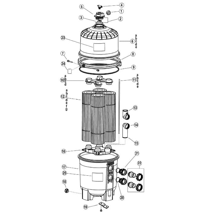 Pool Parts - Hayward CX880XRE Single Cartridge For C4025 (P/N: C-7488) SHIPS IN 4 MONTHS