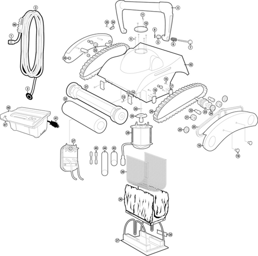 Pool Parts - Pentair Handle Assembly Replacement Kreepy Krauly Prowler (P/N: P12102)