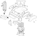 Pool Parts - Pentair Handle Assembly Replacement Kreepy Krauly Prowler (P/N: P12102)