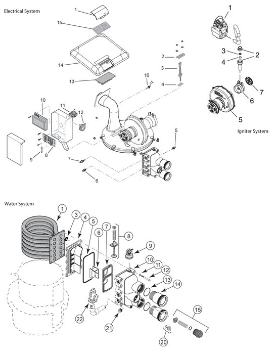 Pool Parts - Pentair/Sta-Rite Maxetherm Manifold 333,000 BTU (P/N: 77707-0015)