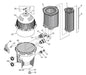 System III Bulkhead Retaining Nut (P/N: 24752-0050) - Aqua-Tech 