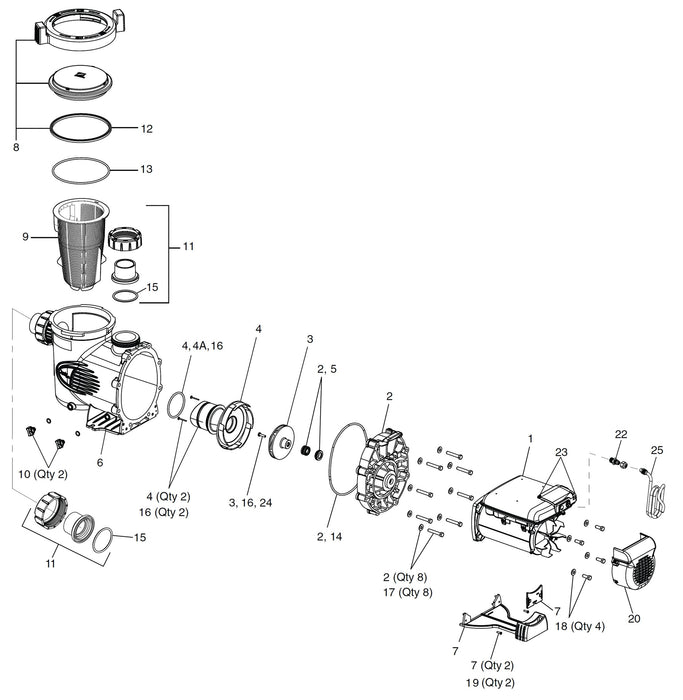 Zodiac/Jandy Lid Seal And Lid O-Ring Replacement (P/N: R0446200) SHIPS IN 7 TO 10 DAYS APPROX